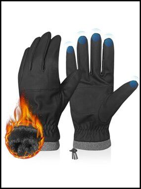 Thermal Fleece Lined Touch Screen Winter Gloves Waterproof Windproof for